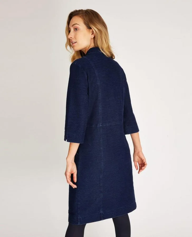 3/4 Sleeve Denim Shirt Dress