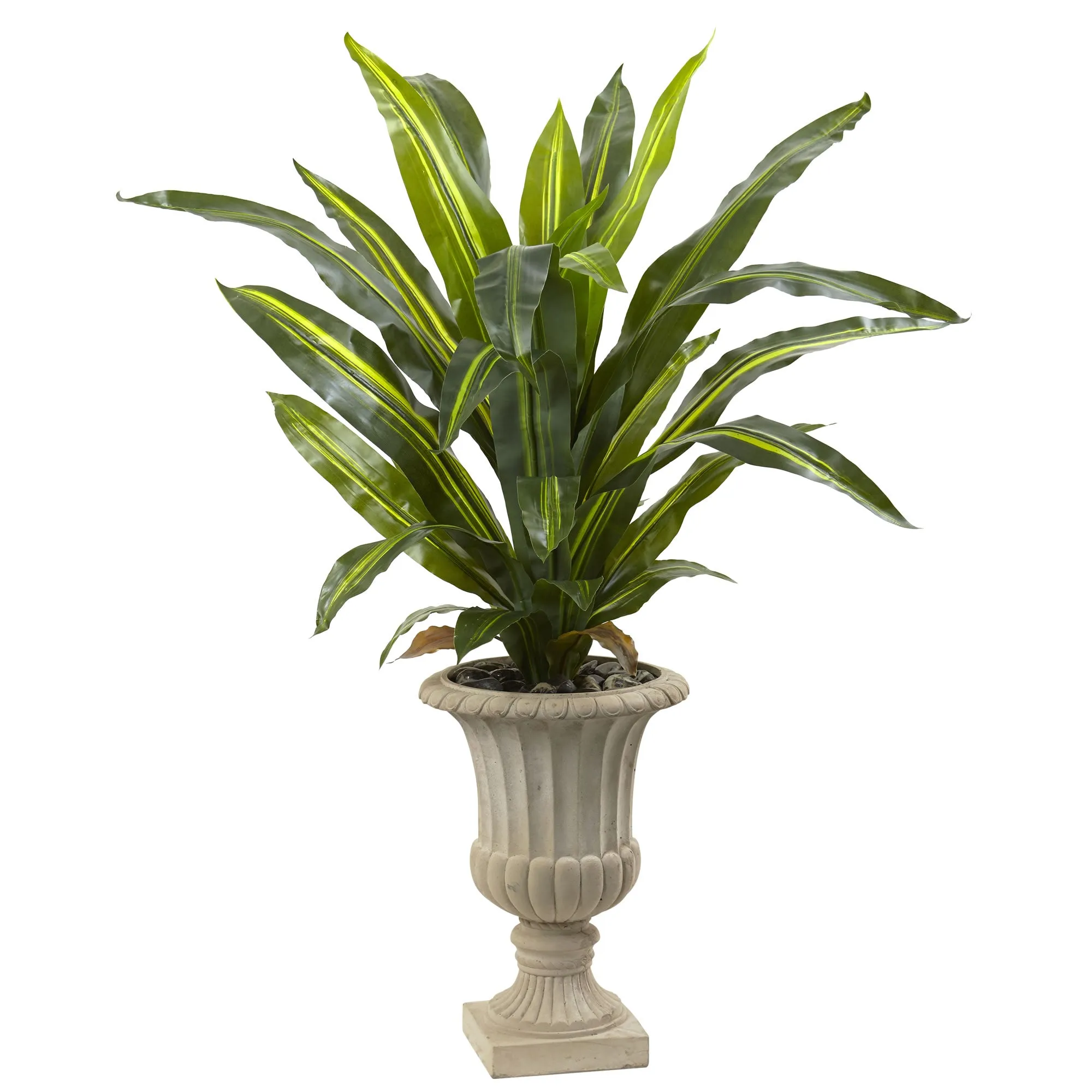 60" Artificial Dracaena Plant with Urn (Real Touch) - Low Maintenance, Life-Like & Vibrant Silk Plants For Busy People.