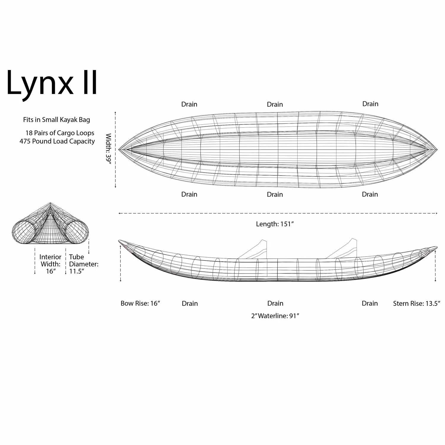 AIRE Lynx II Tandem Inflatable Kayak