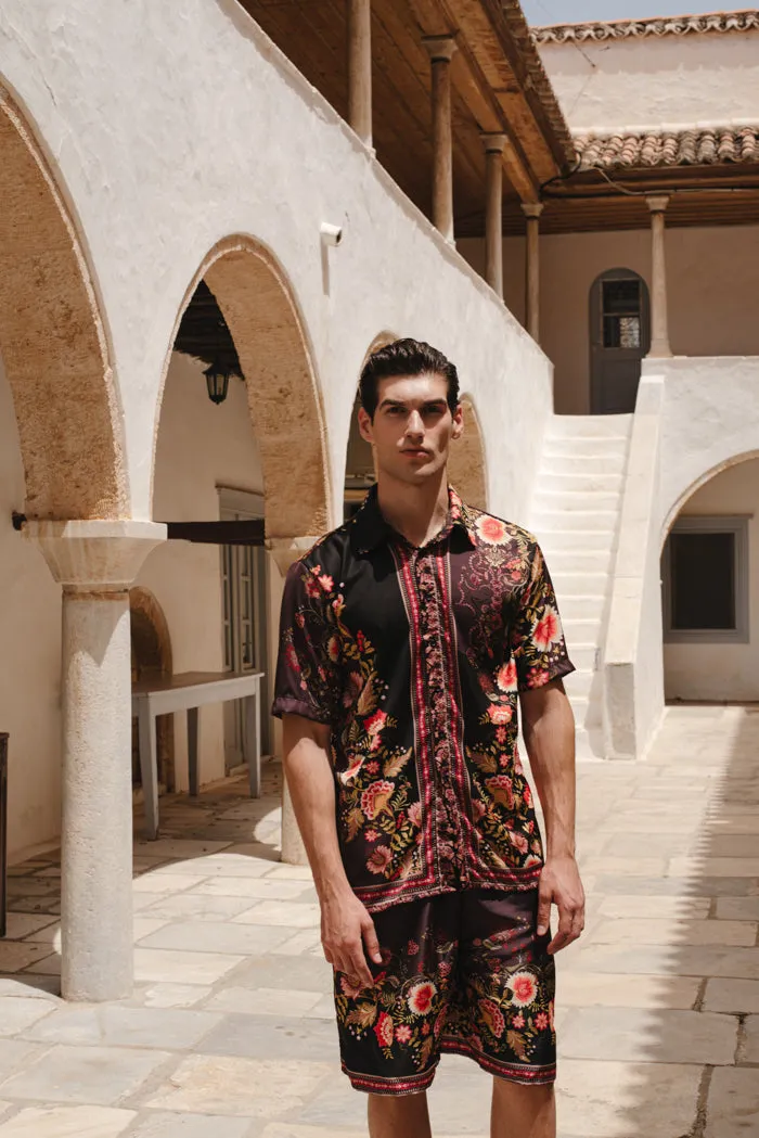 Anora Shirt Floral Bordeaux