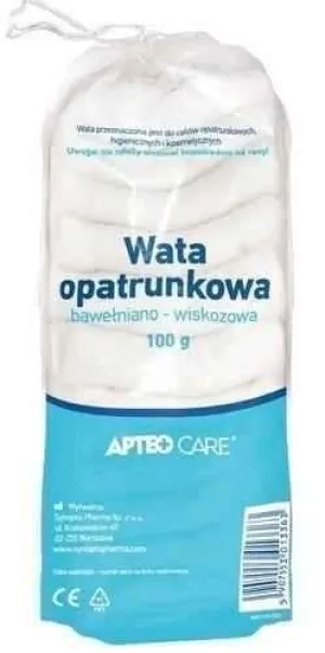 APTEO CARE Cotton-viscose dressing cotton 100g cotton wool