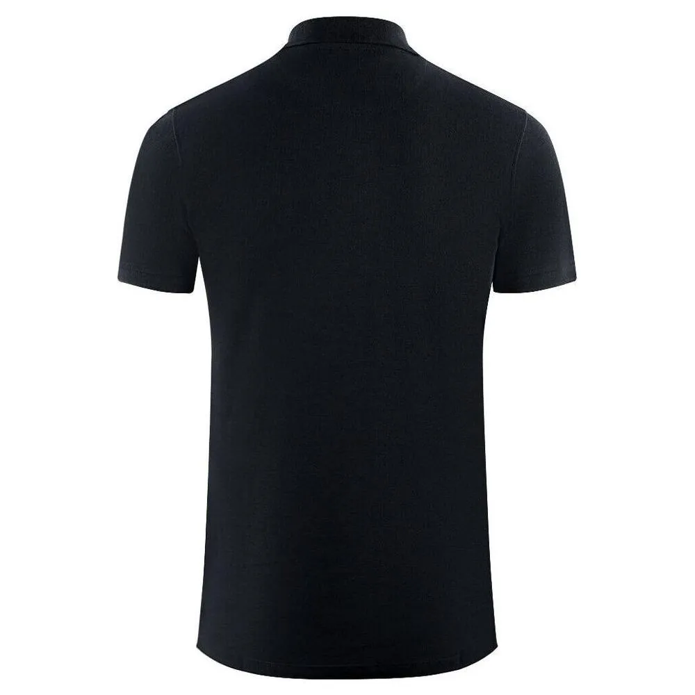 Aquascutum Elegant Contrast Logo Cotton Polo Shirt