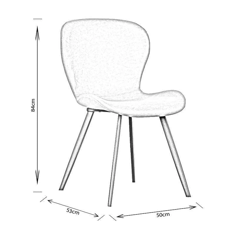 Athena Dining Chair - Grey