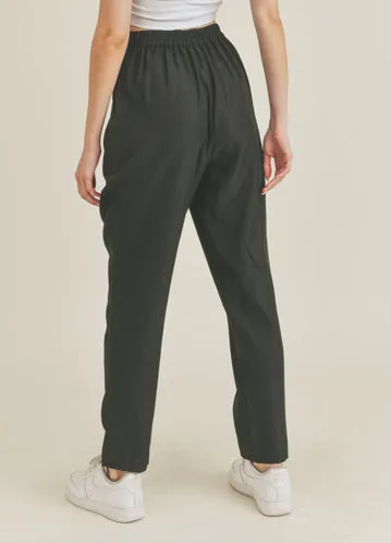 Black Tie Waist Pants