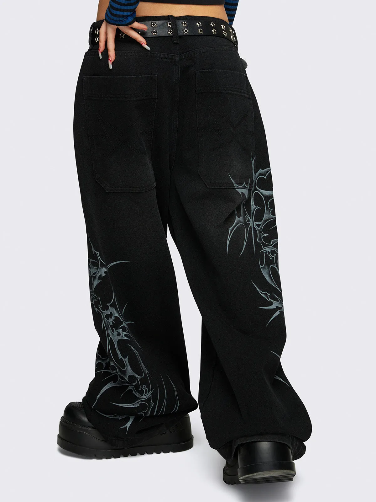 Blaze Graphic Baggy Jeans