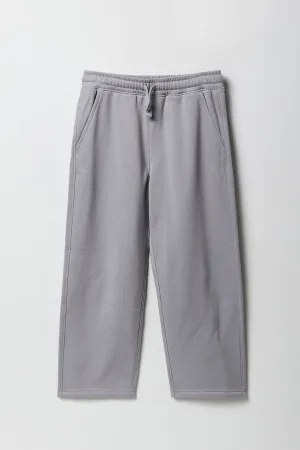 Boys Wide Leg Fleece Sweatpant