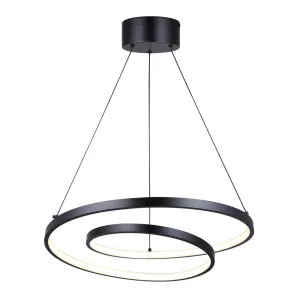 Canarm LCH259A20BK Livana Black LED Chandelier