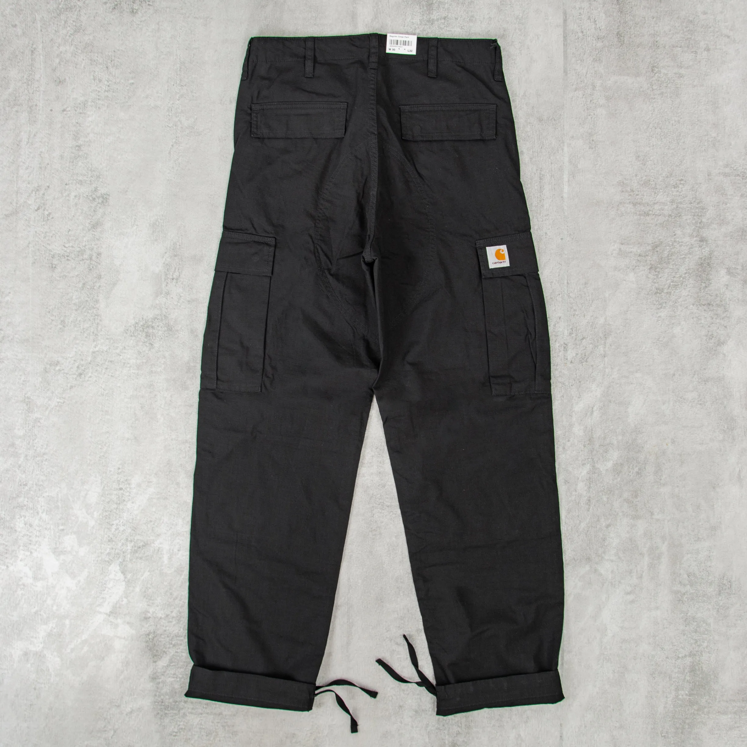 Carhartt WIP Regular Cargo Pant - Black Rinsed