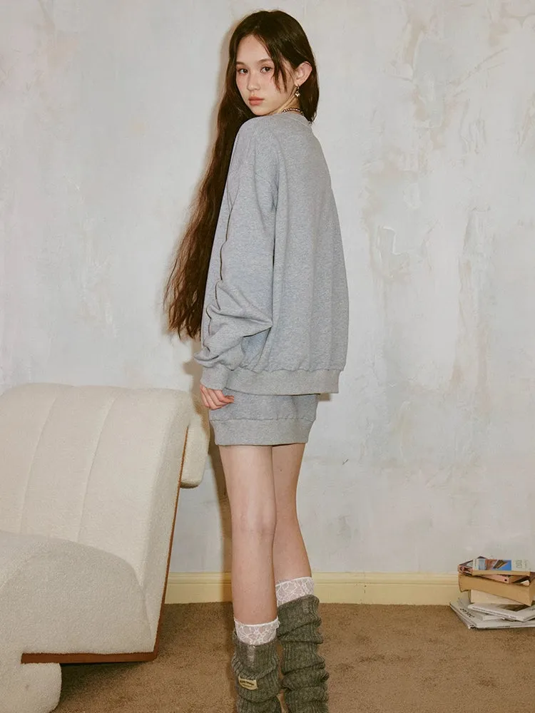 Casual sweatshirt   skirt【s0000007593】