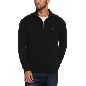 Combed Cotton 1/4 Zip Sweater