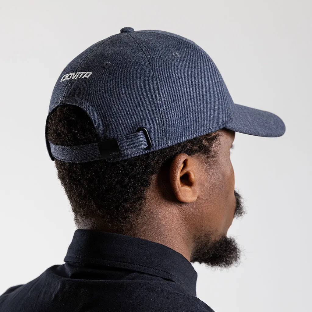 Curved Peak Adjustable Cap (Blue Melange)