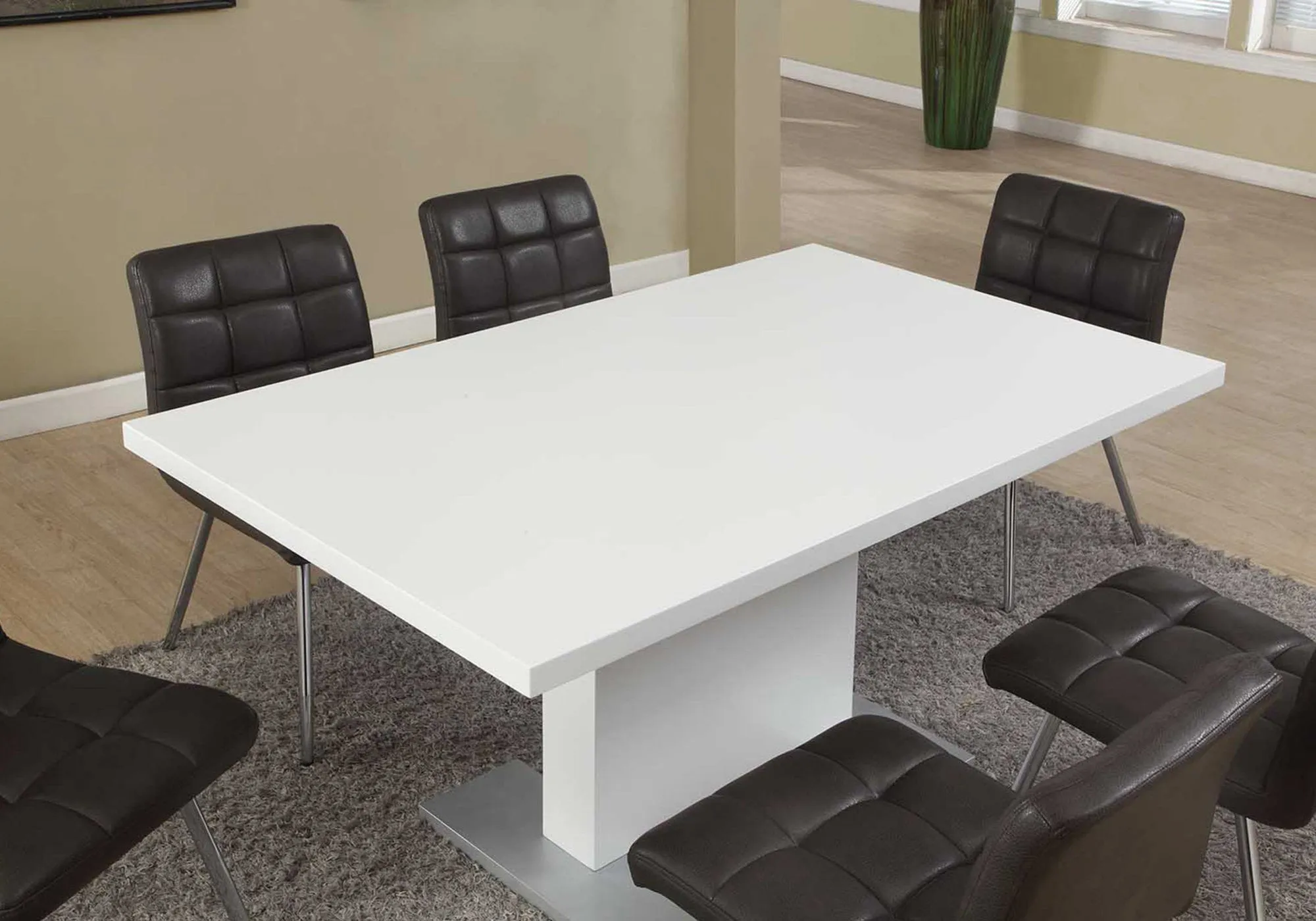 Dining Table - 35"X 60" / High Glossy White