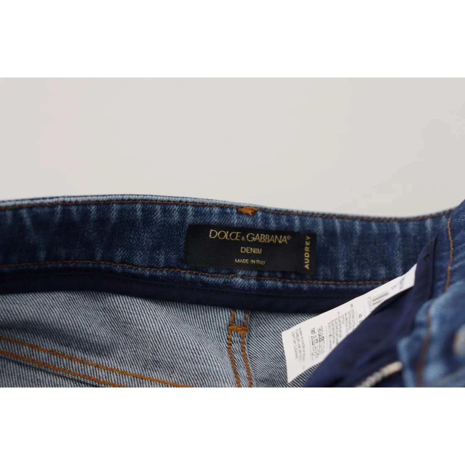 Dolce & Gabbana Chic Blue Denim Pants – Elegance Meets Comfort