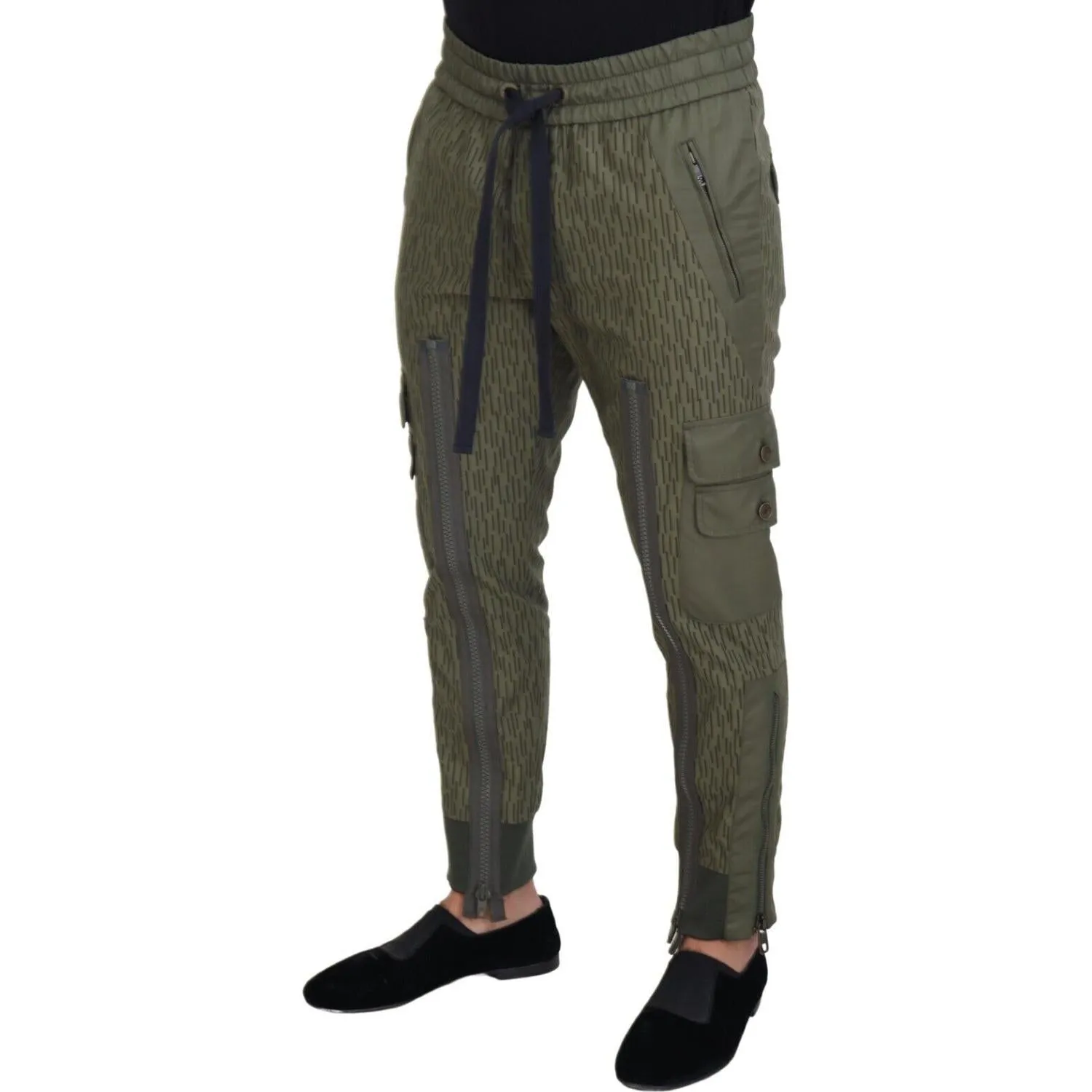 Dolce & Gabbana Elegant Green Cotton Blend Pants