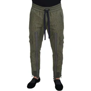 Dolce & Gabbana Elegant Green Cotton Blend Pants