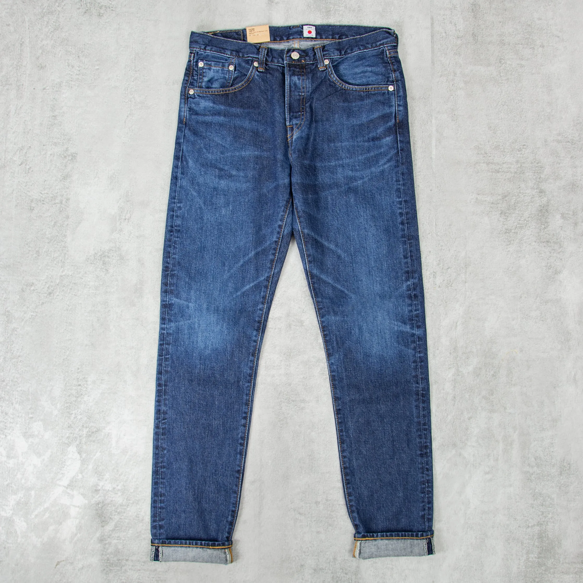 Edwin Slim Tapered Jeans Kaihara Stretch - Mid Dark Used