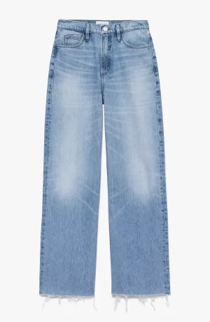 Frame - Le High N Tight Wide Leg Raw Denim in Rossum 2Year Wash