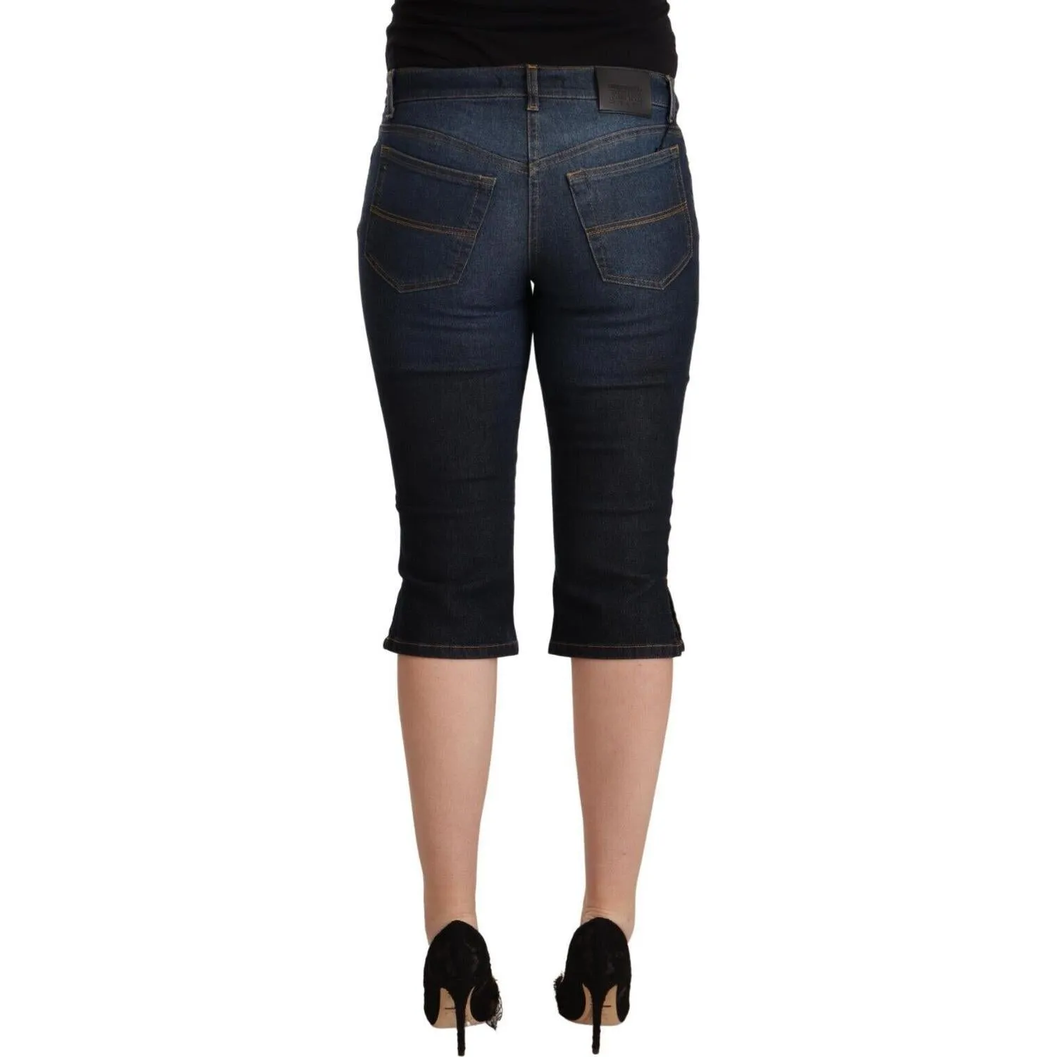 GF Ferre Chic Low Waist Capri Denim Pants