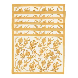 Granada Placemats Mustard, Set of 6