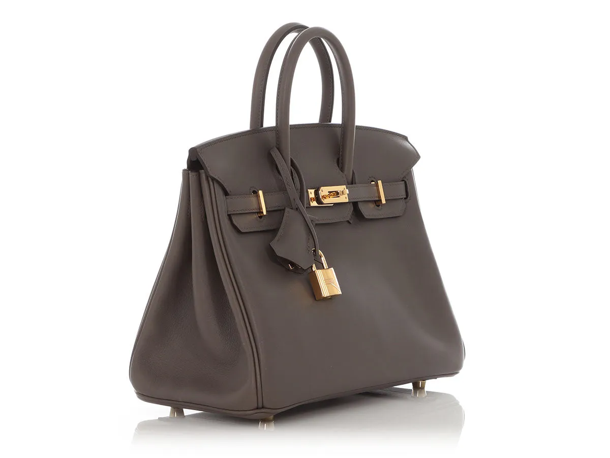 Hermès Etain Swift Birkin 25