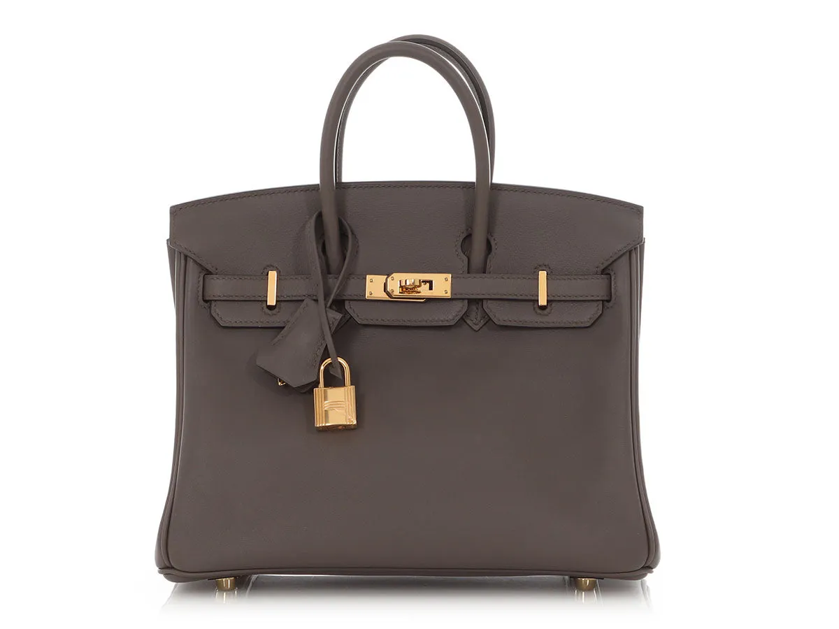 Hermès Etain Swift Birkin 25