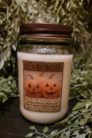 #HS16TT "TRICK OR TREAT" 🎃 16oz Jar Candle