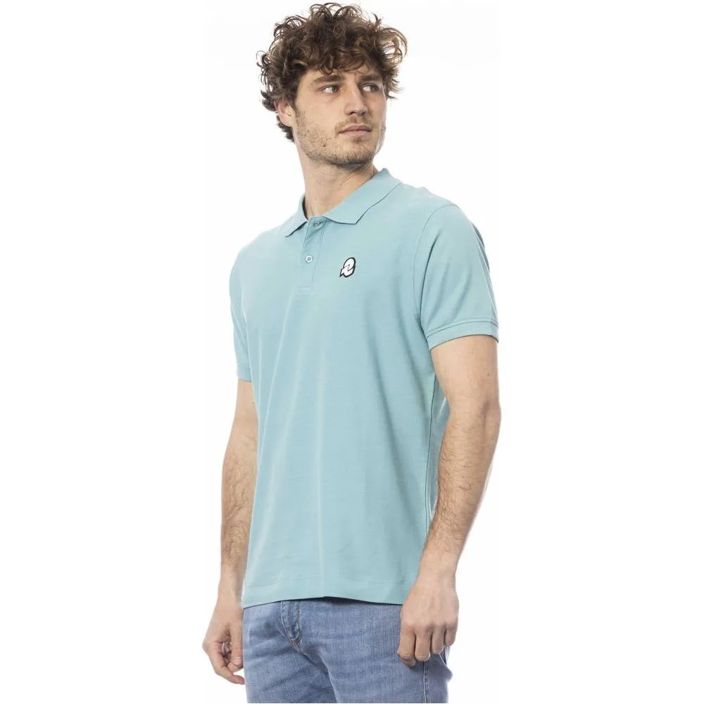 Invicta Light Blue Cotton Men Polo Shirt