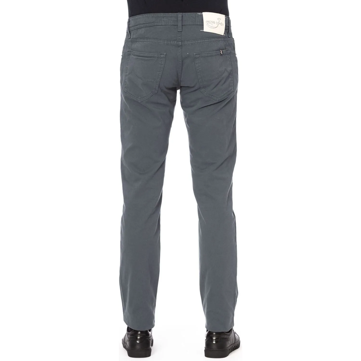 Jacob Cohen Gray Cotton Men Jeans