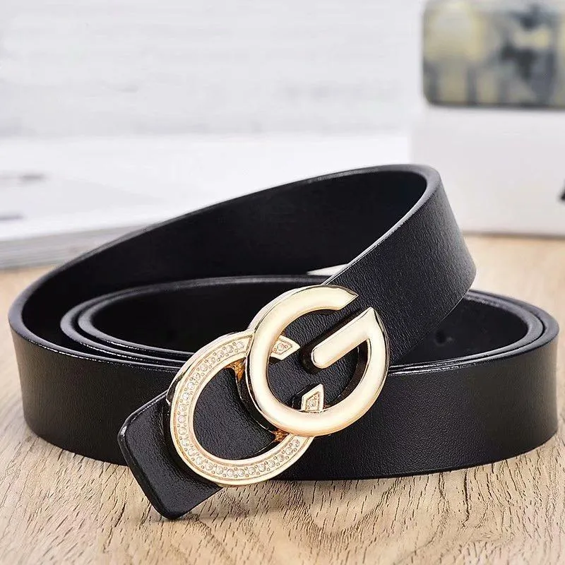 Ladies Belt Pure Fashion Simple Style Leather Women Casual Pants Belt