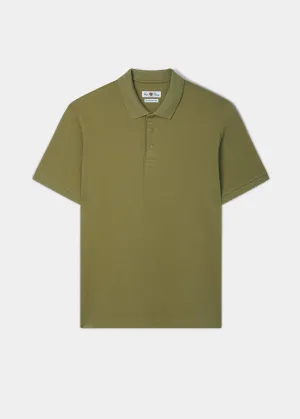 Lakeshore Pique Polo Shirt In Olive