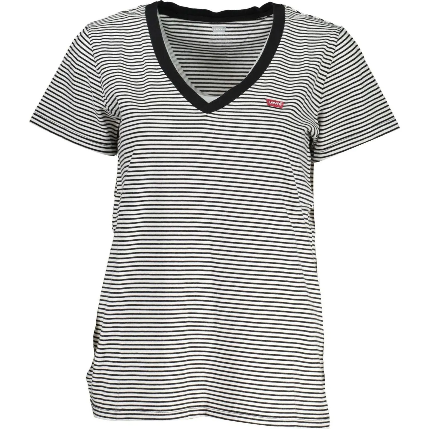 Levi's Black Cotton Women T-Shirt