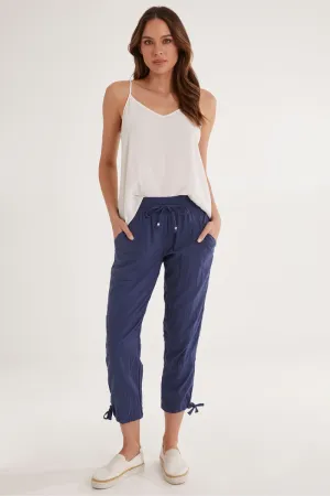 Lula Life Beach Pant Navy On Sale