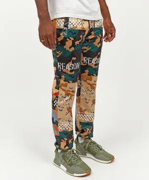 Mixed Camo Allover Print Jogger