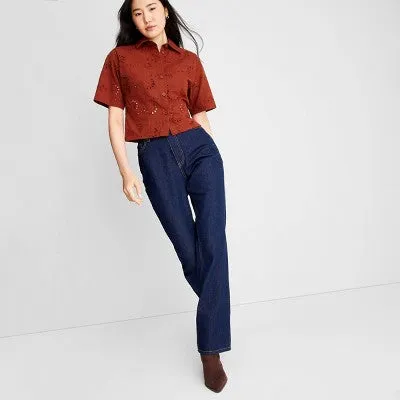 New - Women's High-Rise Flare Denim Pants - Future Collective with Reese Blutstein