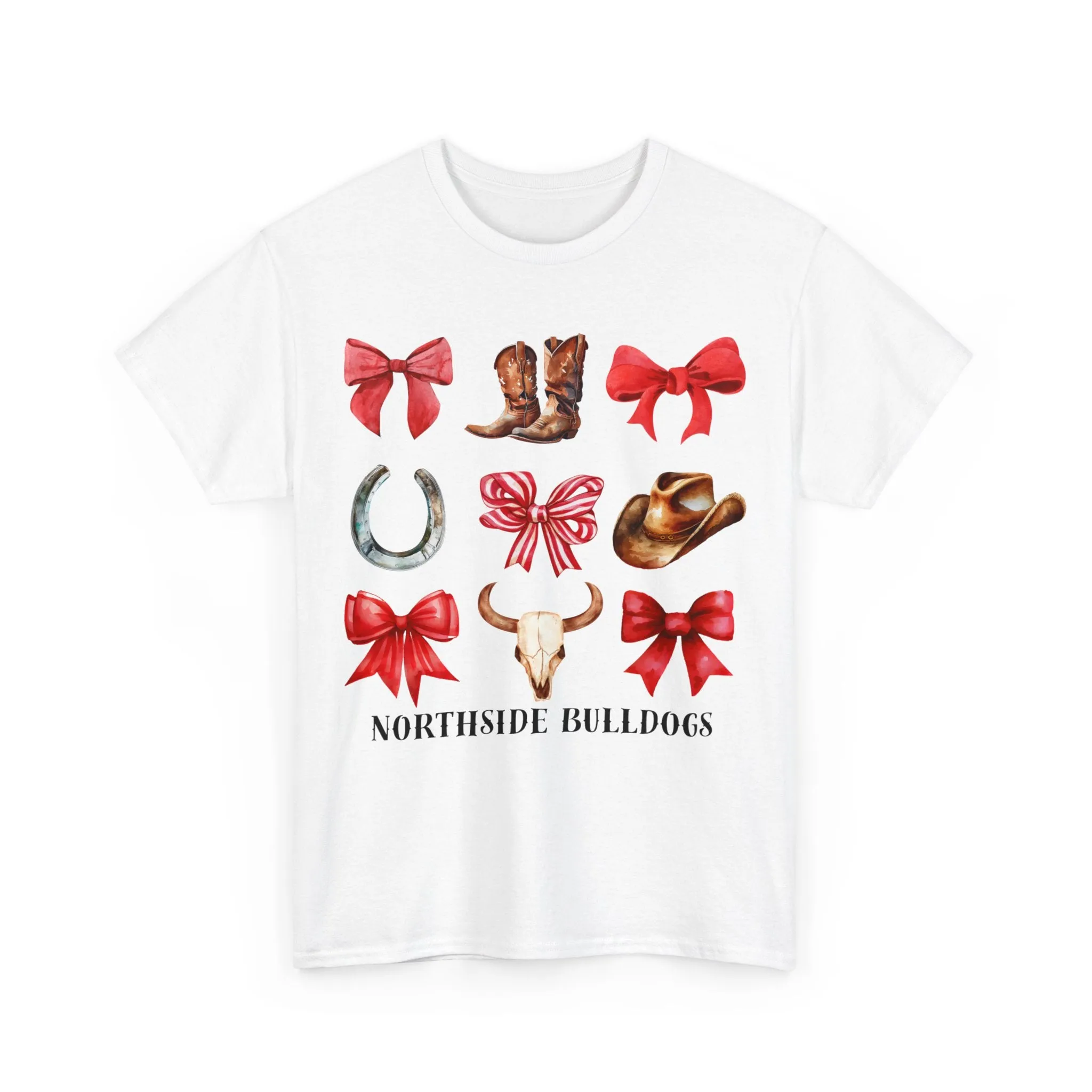 Northside Elementary Cowboys and Bows Gildan Unisex Heavy Cotton Tee