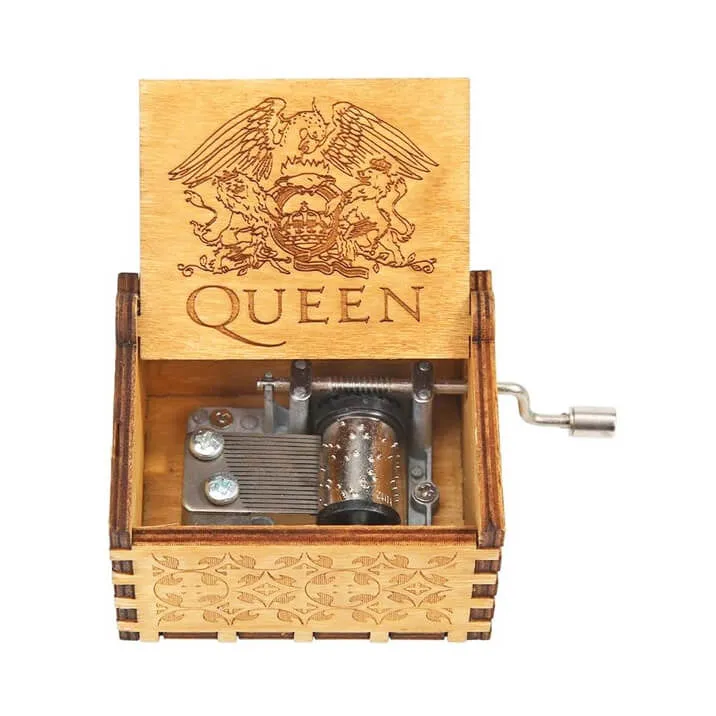 Queen Wooden Music Box (Brown): Reign in Elegance and Melody 👑🎶