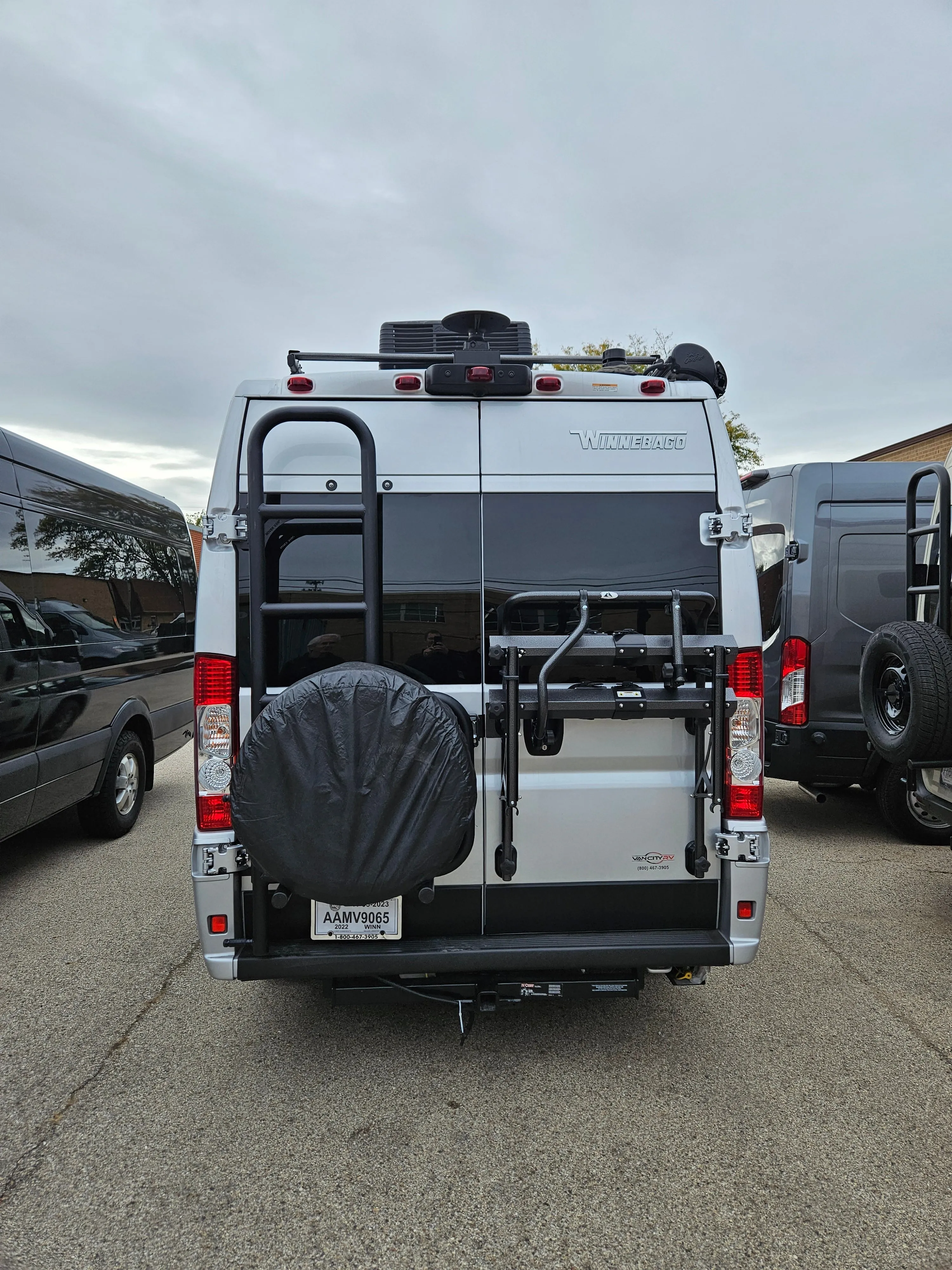 Rover Vans Tire Carrier & Ladder Combo for Ram ProMaster - Non Drill Through Version