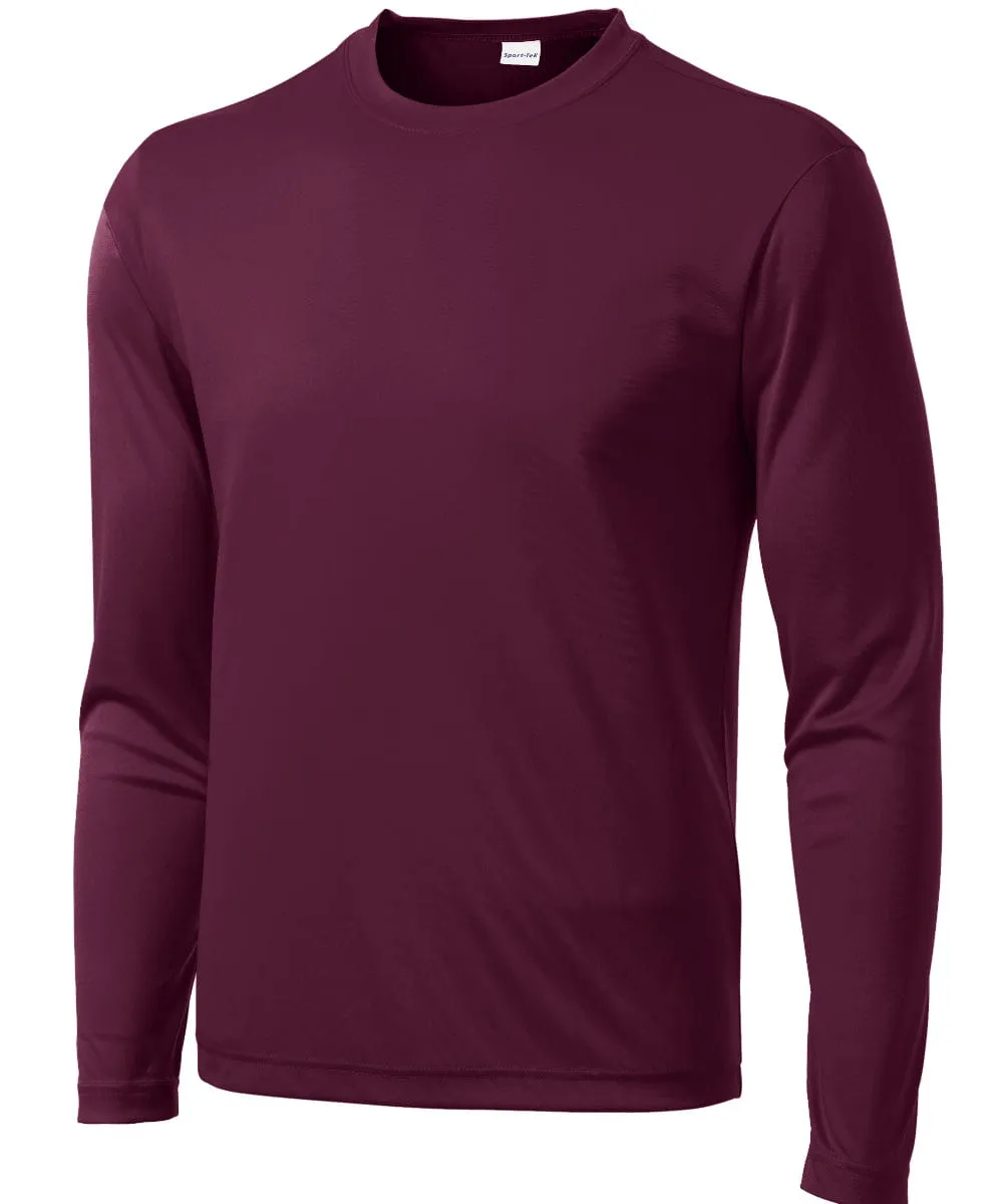 Tall Men's Long Sleeve Performance T-Shirt  - Sizes L-2XL - 4 Colors Available