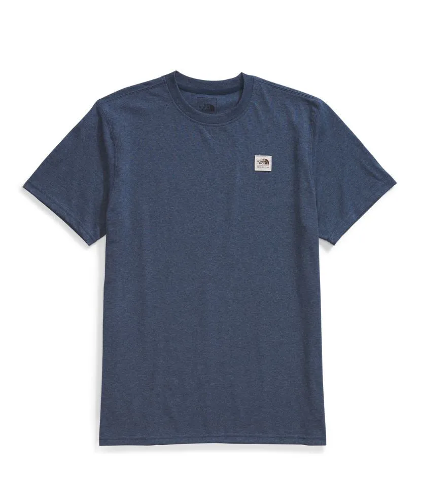 The North Face Mens Heritage Patch Heathered Short Sleeve T-Shirt