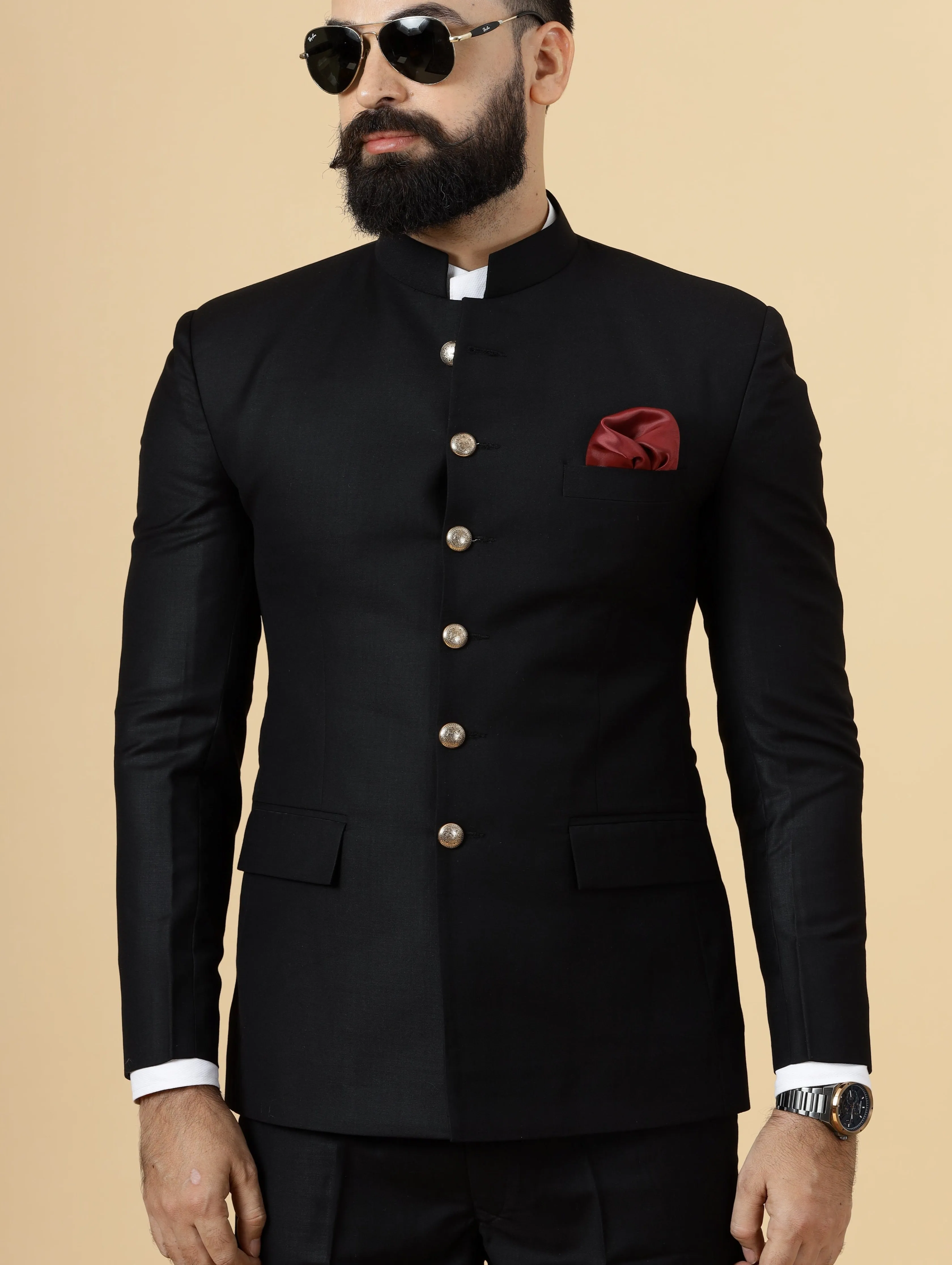 Traditional Black Jodhpuri Suit | Perfect for Wedding and Casual wear|