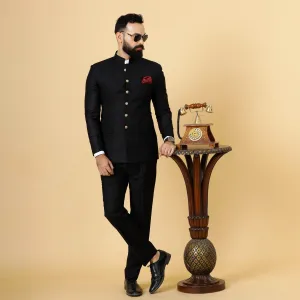 Traditional Black Jodhpuri Suit | Perfect for Wedding and Casual wear|