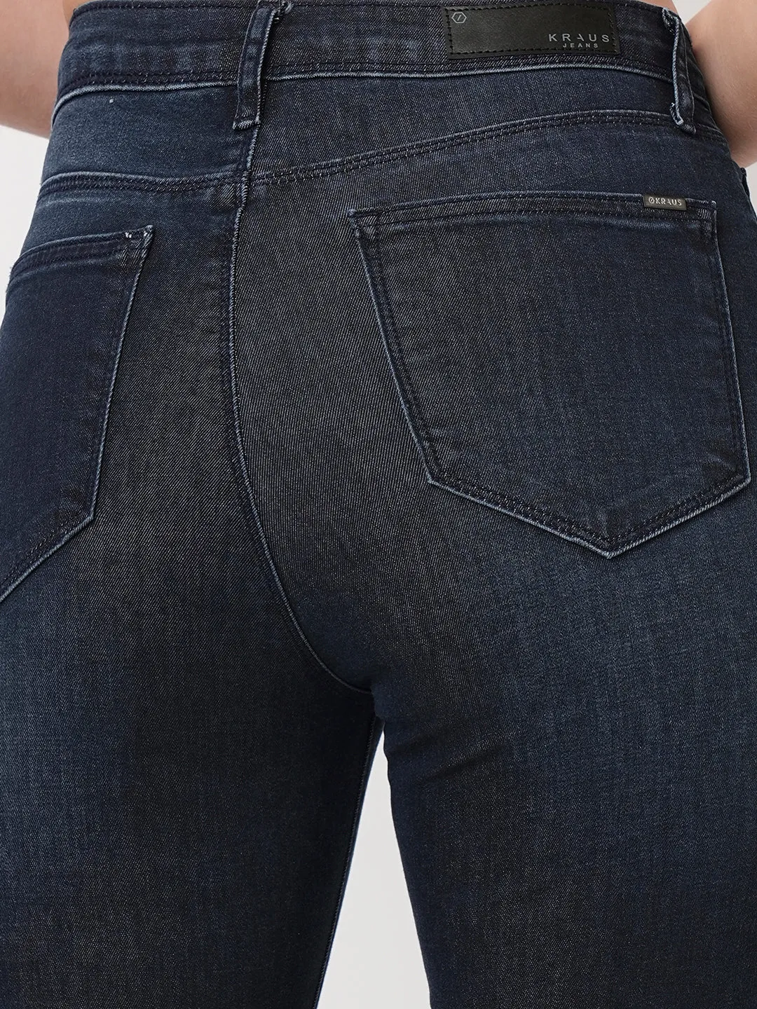 Women Blue Snug Straight Jeans