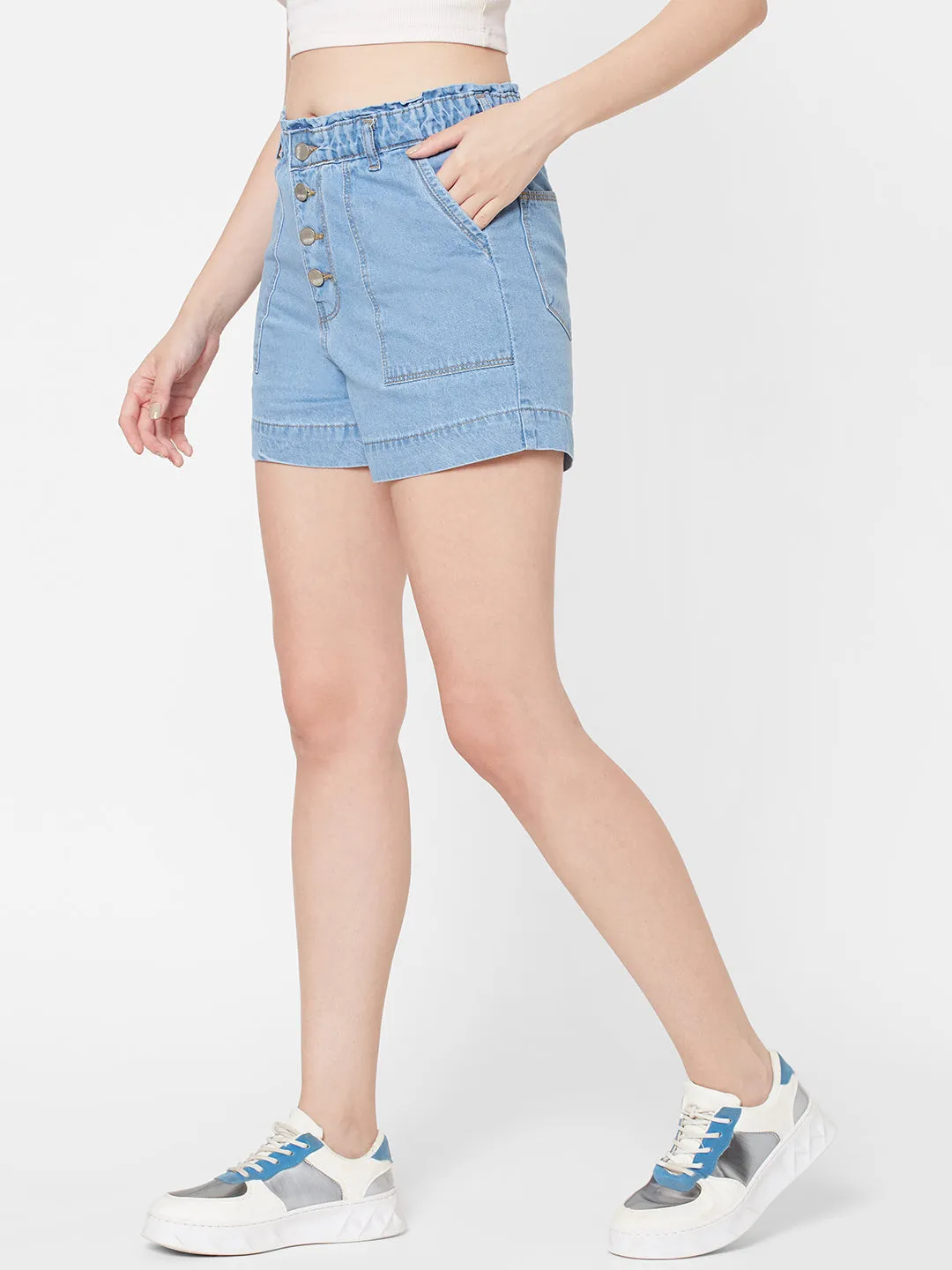 Women High-Rise Slim Fit Shorts